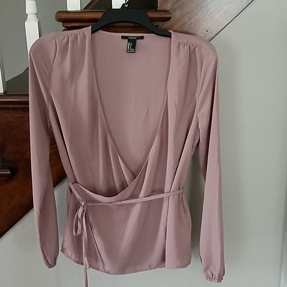 Forever 21 Tops - Forever21 SMALL surplus style mauve blouse Forever 21 Tops - Forever21 SMALL surplus style mauve blouse
